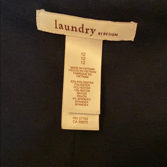 LAUNDRY by Shelli Segal black Cap sleeve dress SZ 12 NEW - Picture 4 of 6